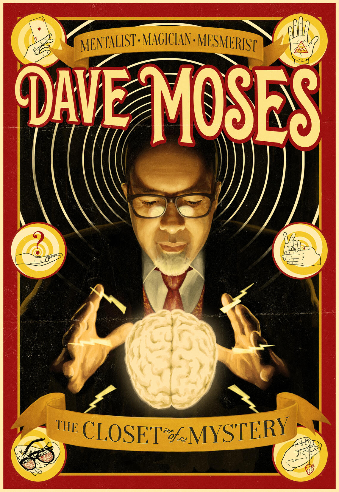 Dave Moses and the Closet of Mystery Poster by @nabillustration